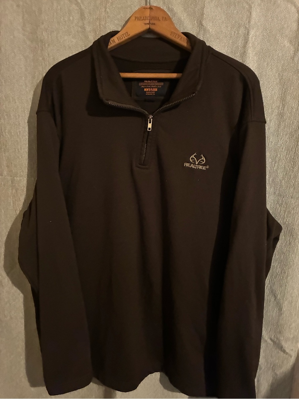 Realtree Black Quarter-Zip Pullover size XXL